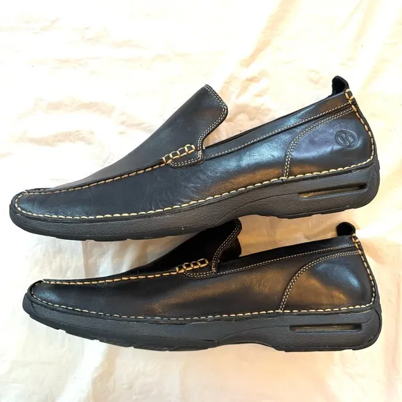 Cole Haan Black Driving leather loafers Moccasins Nike Air soles SZ 11 M NWOT