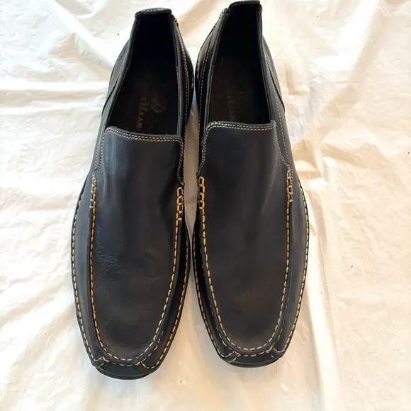 Cole Haan Black Driving leather loafers Moccasins Nike Air soles SZ 11 M NWOT