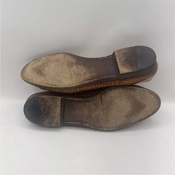 Cole Haan Bragano BrownTassel Woven Leather LoafersItaly Dress Shoes Mens 11