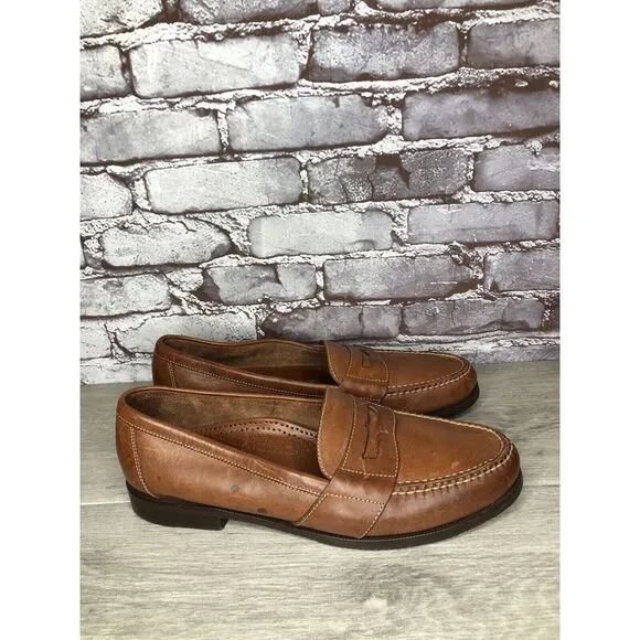 Cole Haan Brown Leather Slip On Penny Loafers Dress Shoes Men’s Sz 13N US/46EU