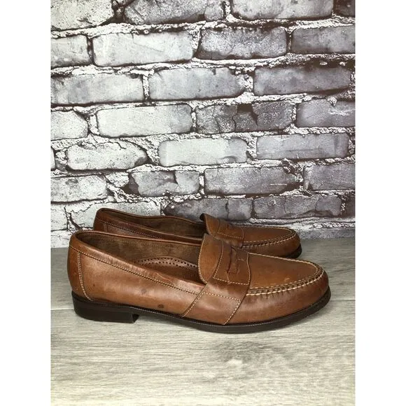 Cole Haan Brown Leather Slip On Penny Loafers Dress Shoes Men’s Sz 13N US/46EU