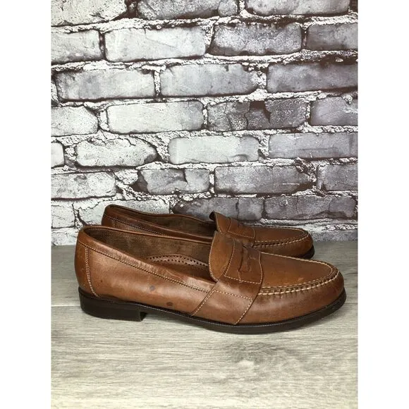 Cole Haan Brown Leather Slip On Penny Loafers Dress Shoes Men’s Sz 13N US/46EU