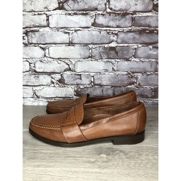 Cole Haan Brown Leather Slip On Penny Loafers Dress Shoes Men’s Sz 13N US/46EU