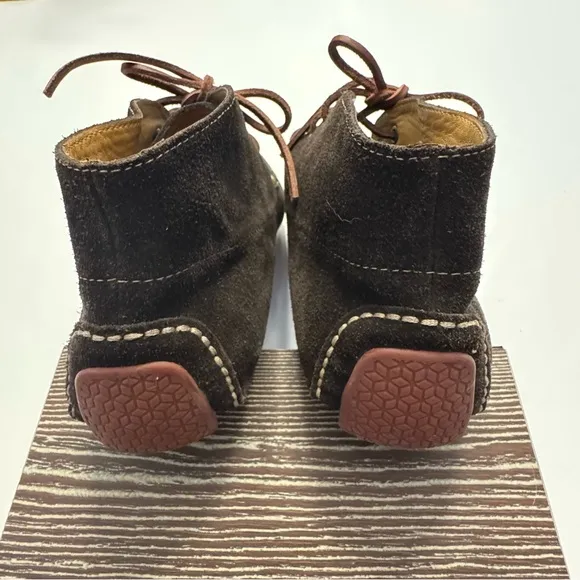 Cole Haan Chukka Moccasin Driver Sole Boots Brown Suede 13 Lace Up Shoes