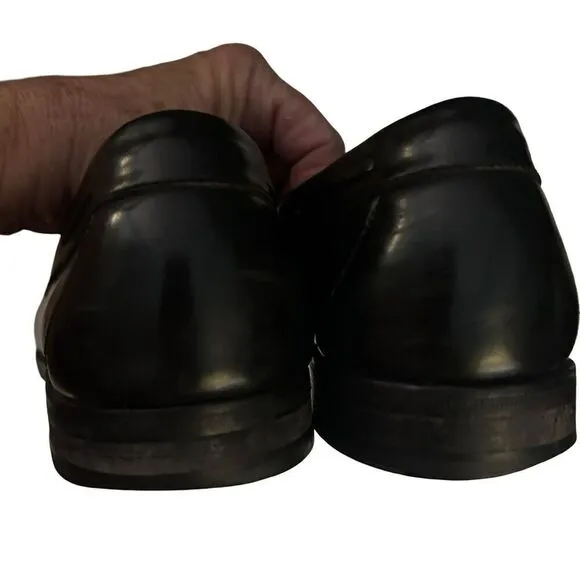 Cole Haan Dress Tassel Loafers Mens  Size 10  Black  Slip On Shoes Leather  City