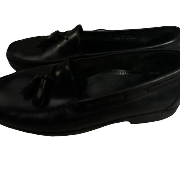 Cole Haan Dress Tassel Loafers Mens  Size 10  Black  Slip On Shoes Leather  City