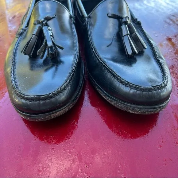 Cole Haan Dress Tassel Loafers Mens  Size 10  Black  Slip On Shoes Leather  City