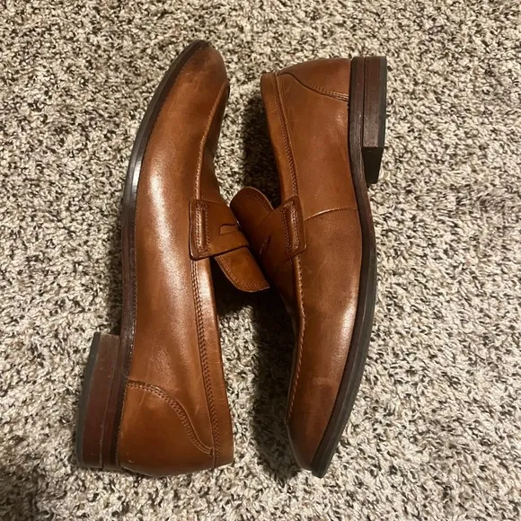 Cole Haan Grand 360 Penny Loafers Leather Dress Shoes Comfort Brown 9.5M