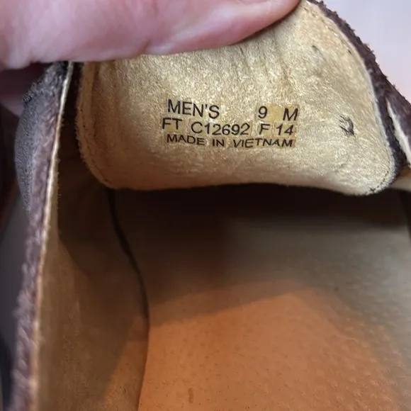Cole Haan Grand OS 9 Brown Suede Wing Tip Oxford Dress Shoes Academia Derby