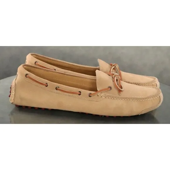 Cole Haan Men's Moccassins Driving Loafers Shoes Size 13 D Suede Tan C12463
