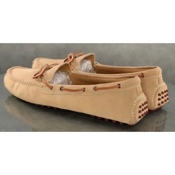 Cole Haan Men's Moccassins Driving Loafers Shoes Size 13 D Suede Tan C12463