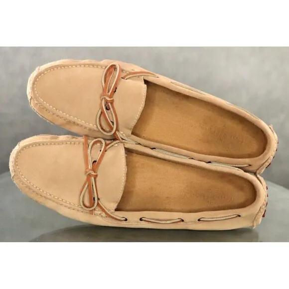 Cole Haan Men's Moccassins Driving Loafers Shoes Size 13 D Suede Tan C12463