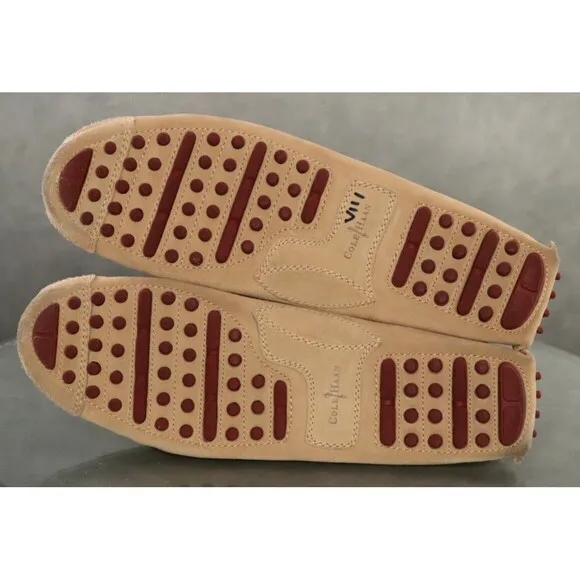 Cole Haan Men's Moccassins Driving Loafers Shoes Size 13 D Suede Tan C12463
