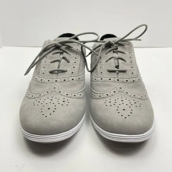 Cole Haan | NWOB Women's Grand Tour Gray Suede Oxford Shoes Lace Up Sneakers