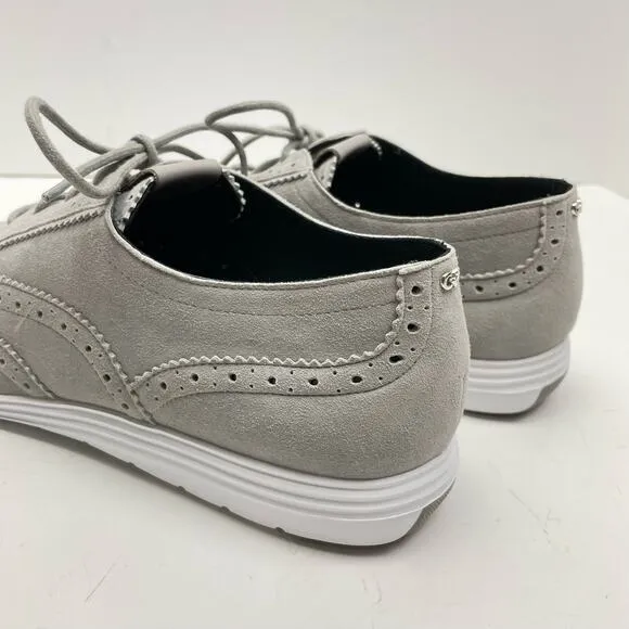 Cole Haan | NWOB Women's Grand Tour Gray Suede Oxford Shoes Lace Up Sneakers