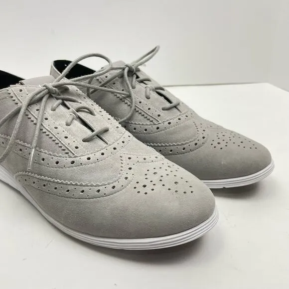 Cole Haan | NWOB Women's Grand Tour Gray Suede Oxford Shoes Lace Up Sneakers