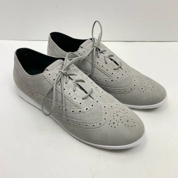 Cole Haan | NWOB Women's Grand Tour Gray Suede Oxford Shoes Lace Up Sneakers