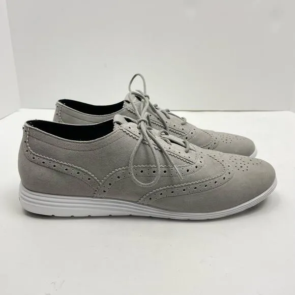 Cole Haan | NWOB Women's Grand Tour Gray Suede Oxford Shoes Lace Up Sneakers