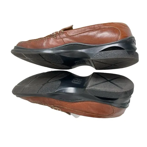 Cole Haan Santa Barbara Loafers Mens  Brown Leather Dress Shoes Slip On 10