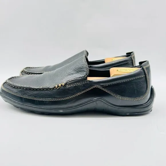 Cole Haan Shoes Mens 11 Black Leather Loafers Casual Driving Comfort Moccasins