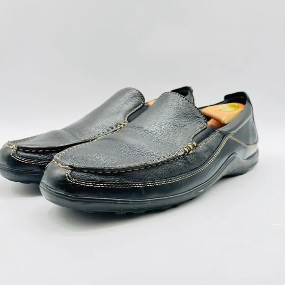 Cole Haan Shoes Mens 11 Black Leather Loafers Casual Driving Comfort Moccasins