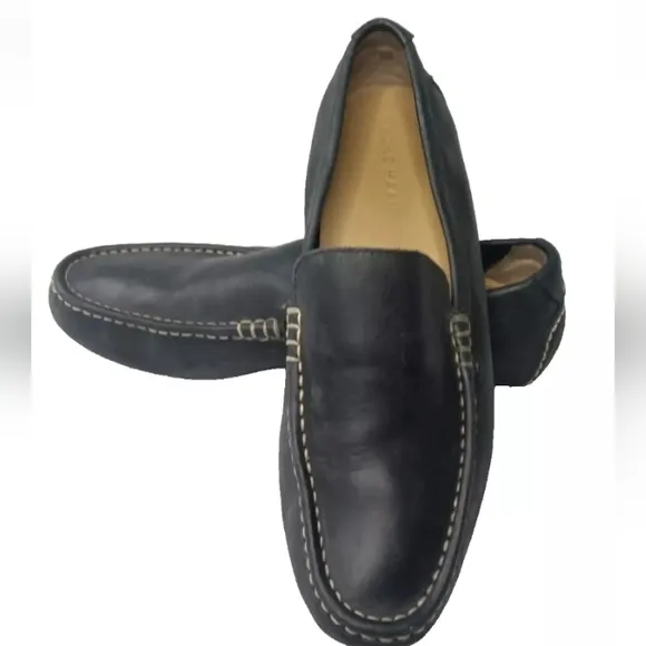 Cole Haan Somerset Venetian Driver C11402 Mens 9.5 Shoes Loafers Moccasin Black