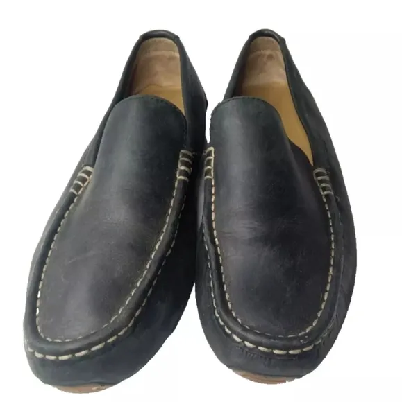 Cole Haan Somerset Venetian Driver C11402 Mens 9.5 Shoes Loafers Moccasin Black