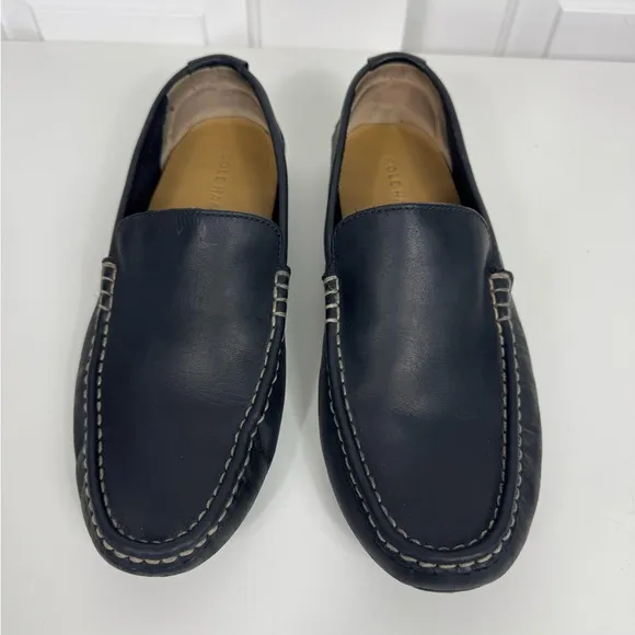Cole Haan Somerset Venetian II Men’s Black Loafers Driving Shoes Size 8W
