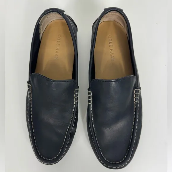 Cole Haan Somerset Venetian II Men’s Black Loafers Driving Shoes Size 8W