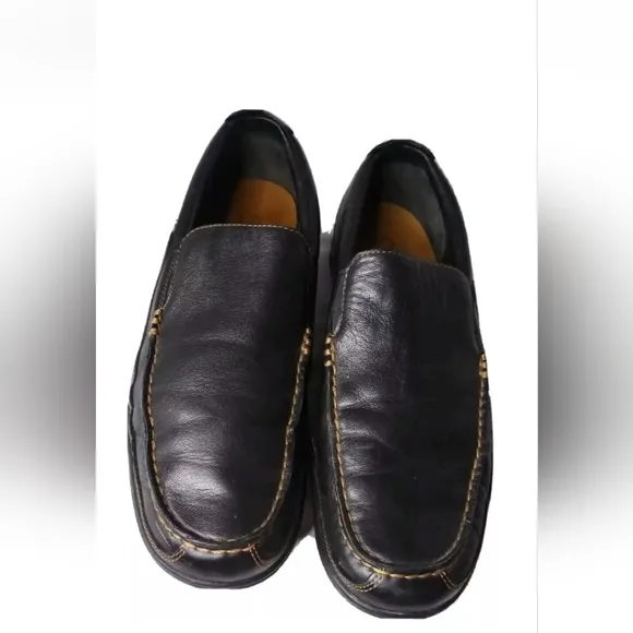 Cole Haan  Tucker Venetian Loafers Men's Size 10 Shoes Black &amp; Brown Leather