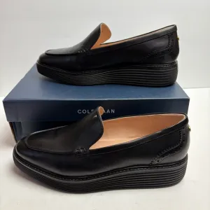 Cole Haan Women's Black Platform Loafers Flowerfoam ZWF090 10.5M New