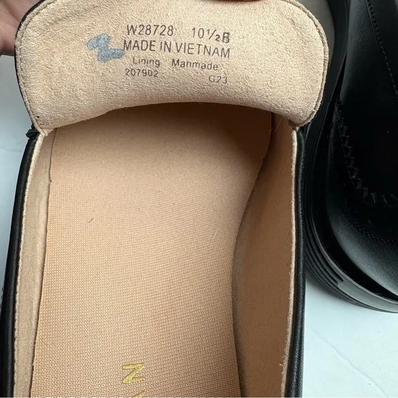 Cole Haan Women's Black Platform Loafers Flowerfoam ZWF090 10.5M New