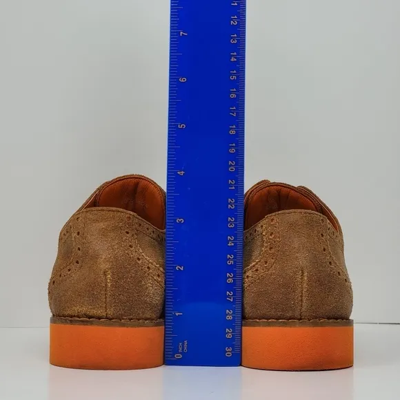 Cole Haan Women's Size 5 B Alisa Wingtip Suede Oxford Shoes Orange D38959