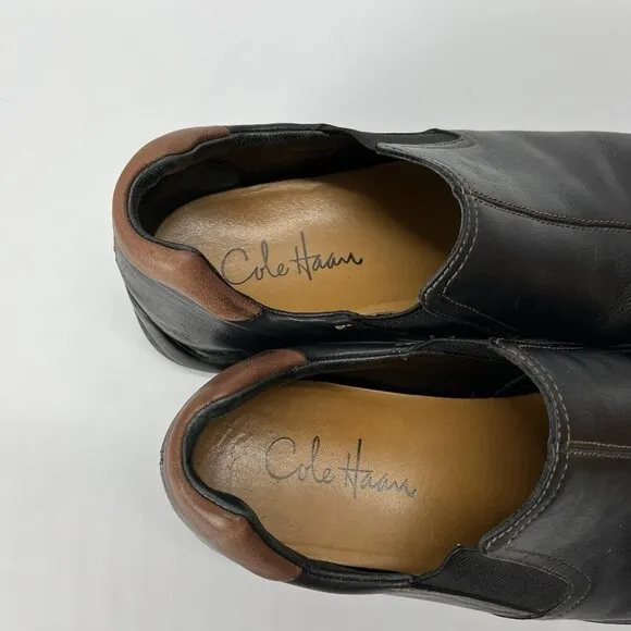 Cole Haan ZENO II Slip On Men's Black Leather Loafers Casual Shoes Size 9