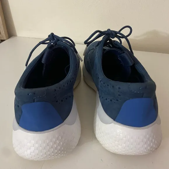 Cole haan zero grand stitch lite Oxford shoes blue leather sz  11.5