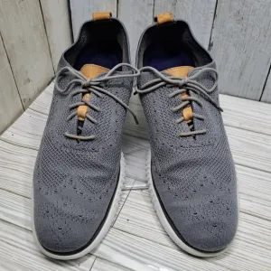 Cole Haan ZeroGrand Men 8.5M LaceUp Grey Cloth Oxford Tip Foam Cushion Shoes