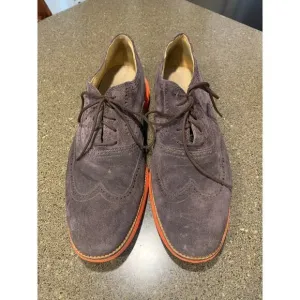 Cole Haan ZeroGrand Wingtip Oxford Shoes Brown Suede Men's Size 11.5