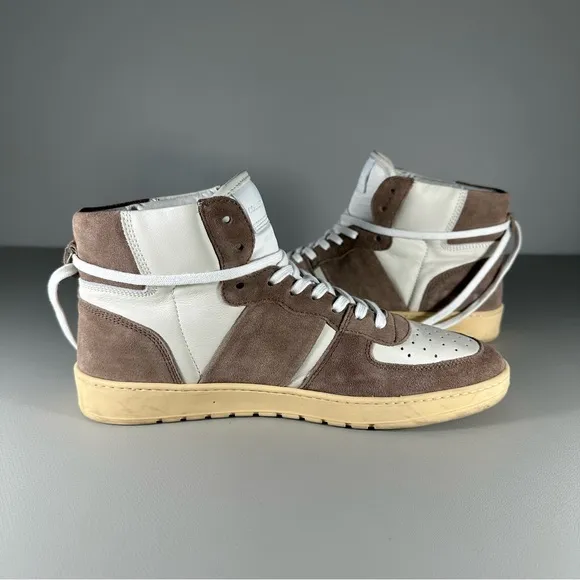 Collegium Pillar Destroyer High Top Suede Leather Sneakers