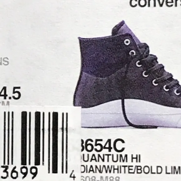 Converse AS Quantum Hi Obsidian White Bold Lime Shoes