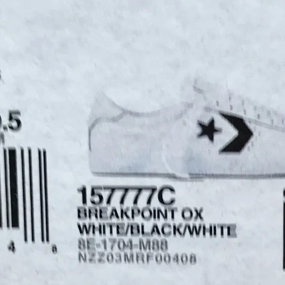 Converse Breakpoint Ox White Black White Shoes