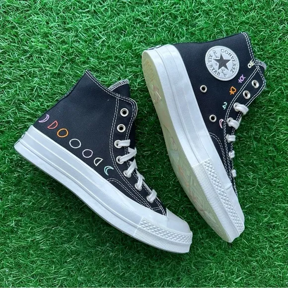 💝Converse Chuck 70 Hi Black / Vintage White