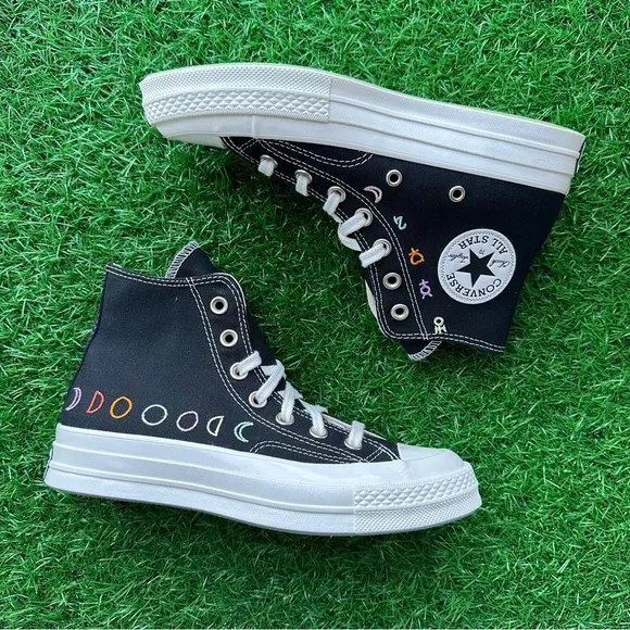 💝Converse Chuck 70 Hi Black / Vintage White