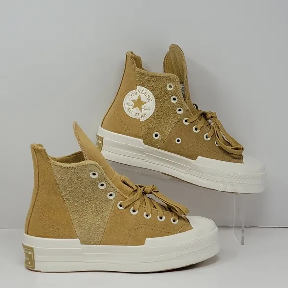 CONVERSE Chuck 70 Plus Suede Sneakers High Top Shoes Dunescape Mens Size 7.5 New
