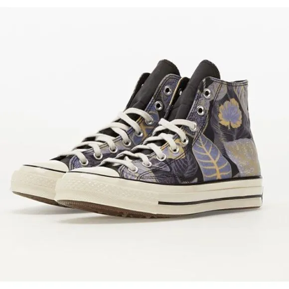 Converse chuck 70 Hi tropical leaf print Storm US women size 7
