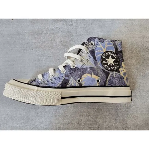 Converse chuck 70 Hi tropical leaf print Storm US women size 7