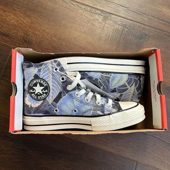 Converse chuck 70 Hi tropical leaf print Storm US women size 7
