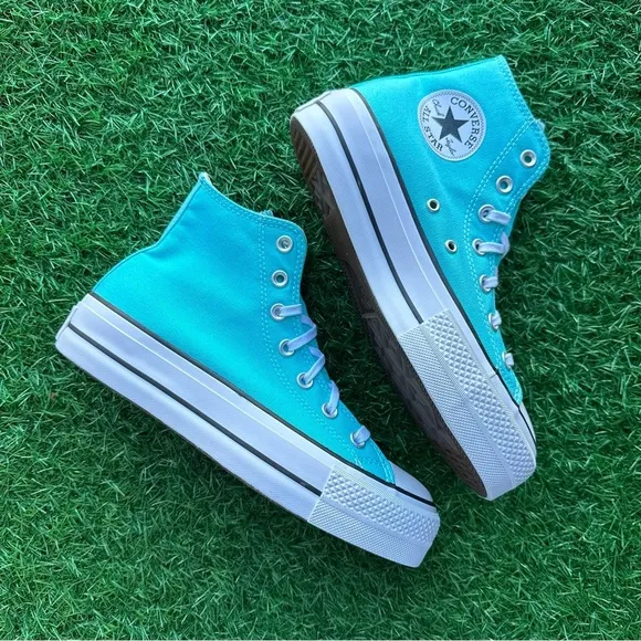 💝Converse Chuck Taylor All Star Ctas Lift Hi Triple Cyan