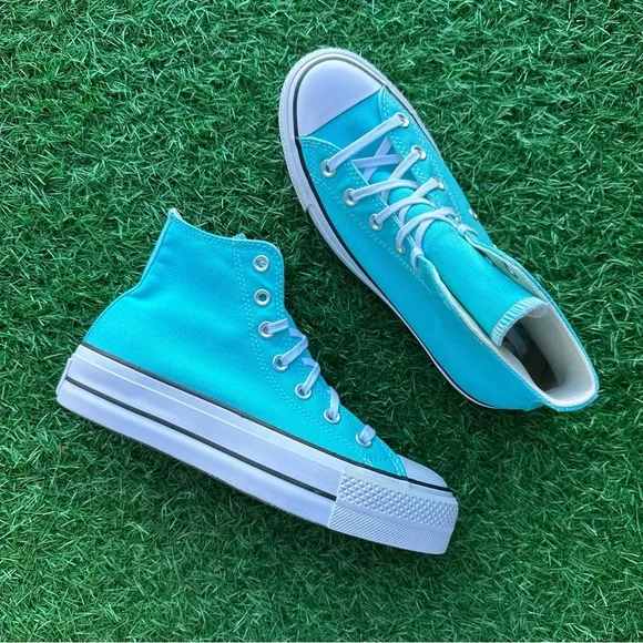 💝Converse Chuck Taylor All Star Ctas Lift Hi Triple Cyan