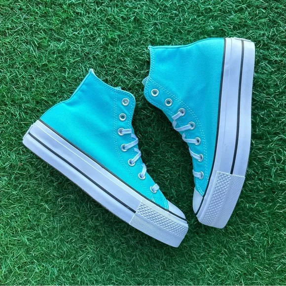 💝Converse Chuck Taylor All Star Ctas Lift Hi Triple Cyan