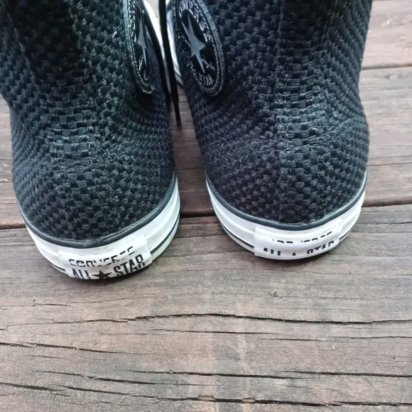 CONVERSE Chuck Taylor All Star Hi Top Shoes Woven Sneakers 151023C Black Unisex